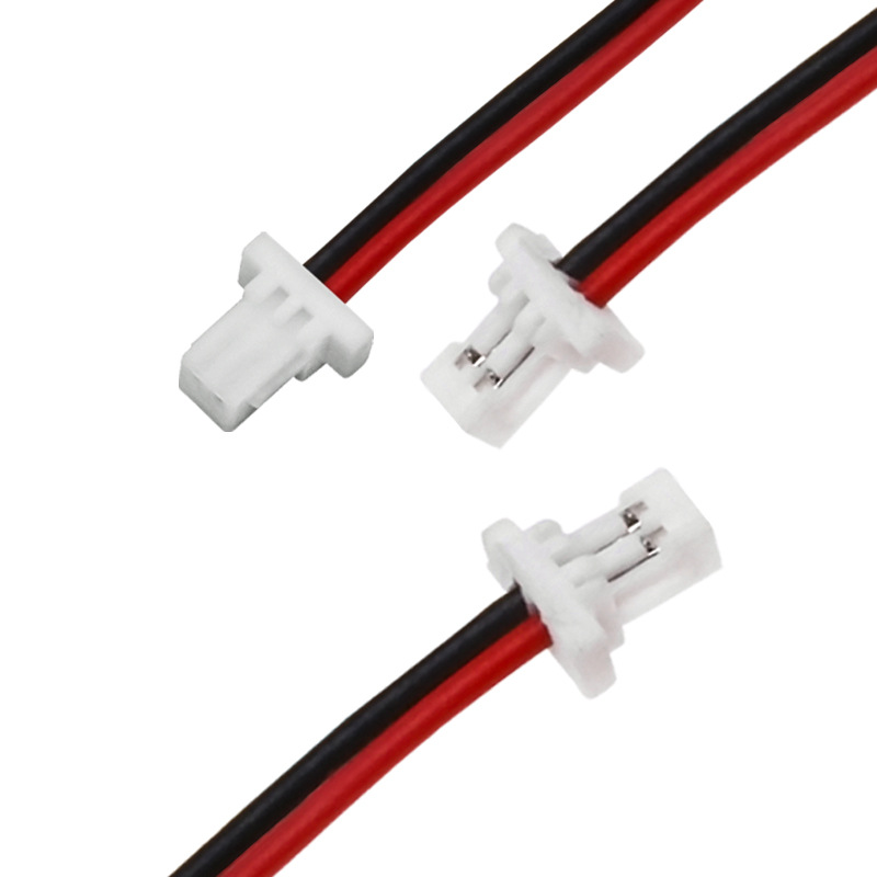 sh连接器线束 1.0加热片电池端子线 SH1.0 2P红黑连接线